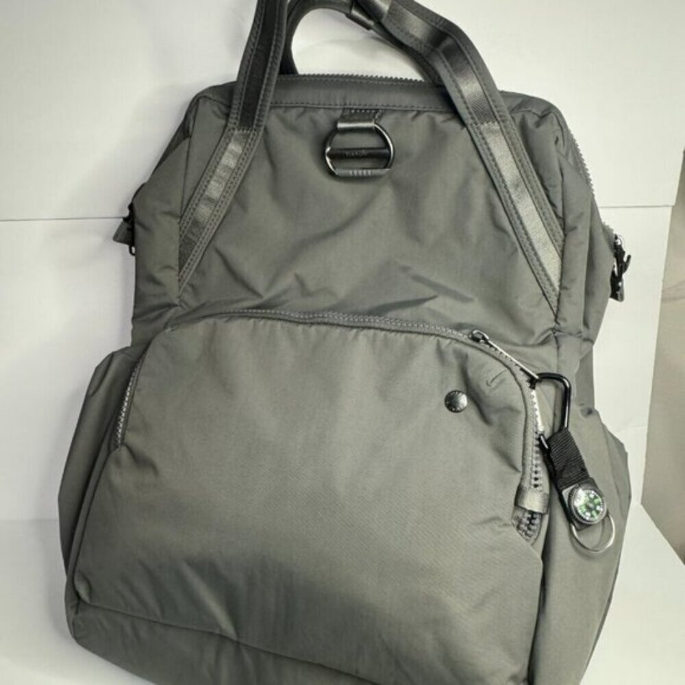 Citysafe CX Anti-Theft Backpack in Storm( dark gray) color.  PRICE IS FIRM